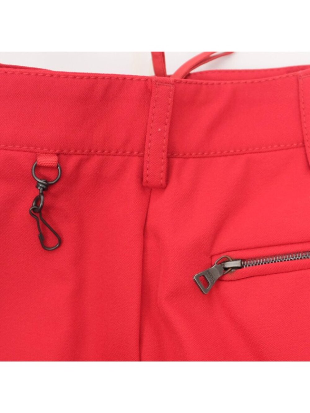 New PRADA Sport 40 US 2 pants leggings Teflon sock foot red - Picture 8 of 11
